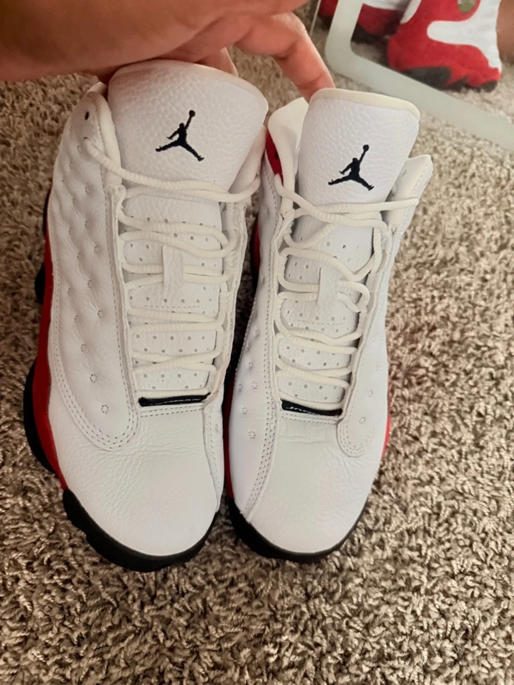 Air Jordan 13 Retro White Red Black Sneakers - Picture 4 of 4